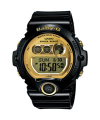 Large Digital World Time Black and Gold BG-6901 Watch