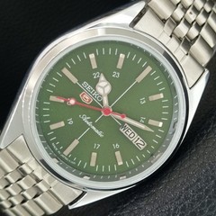 REFURBISHED SEIKO 5 AUTOMATIC 6309A VINTAGE JAPAN MENS GREEN WATCH a442786-1