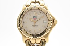 ▶️ TAG HEUER S/el Professional WG1130-0 Quartz Vintage Gold Men’s Watch Swiss