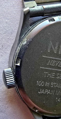 Nixon The Sentry SS Men’s Watch Matte Black Gunmetal Day/Date Red Accents Good