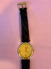 Vintage OMEGA De Ville Quartz Watch- 18K Gold