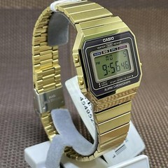 Casio A700WG-9A Vintage Series Gold Tone Stainless Steel Bracelet Digital Watch
