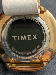 TIMEX Variety Rose Gold TW2T51200 Women’s Watch 7.8″ White Leather New Btry
