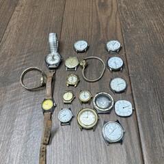 Lot of 17 Vintage Timex Watch Heads Parts/Repair Mixed Models AS-IS
