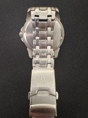 Mens Bulova C860841 Stainless Steel Day Date 24hr Calendar Watch