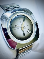 Vintage Timex Marlin Calendar UFO Men’s Watch 27550 2571 Running!