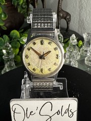 Vintage Bulova M1 202114 Mechanical Men’s Watch Tropical Linen Dial