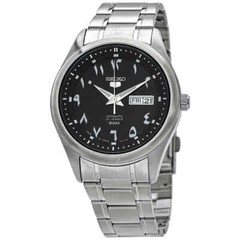 Seiko 5 Automatic Black Arabic Dial Men’s Watch SNKP21J1