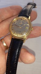 RARE Vintage Omega Seamaster Cal. 562, 18K Screw Back Case 166003. 24Jewel As Is