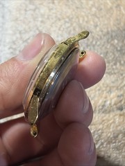 Vintage 37mm Gold Tone Timex Viscount 48861 10978 Watch 1978 Runs