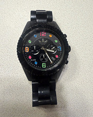 adidas Quartz Chronograph Date Analog Watch 100m 44-47.9mm Black/Multicolor