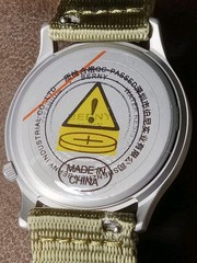 Berny T2596 37mm Titanium AR Sapphire 50M Military 24hr Luminous Dial Seiko VH31