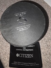Vtg Citizens Two Tone Stainless Steel CQ President 6100 ECO Day Date Watch w/Box