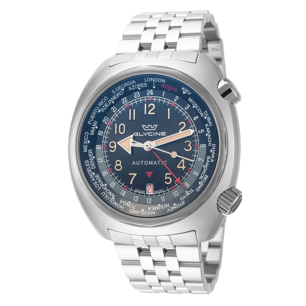 Glycine Men’s Airman SST GMT 43mm Automatic Watch GL0311
