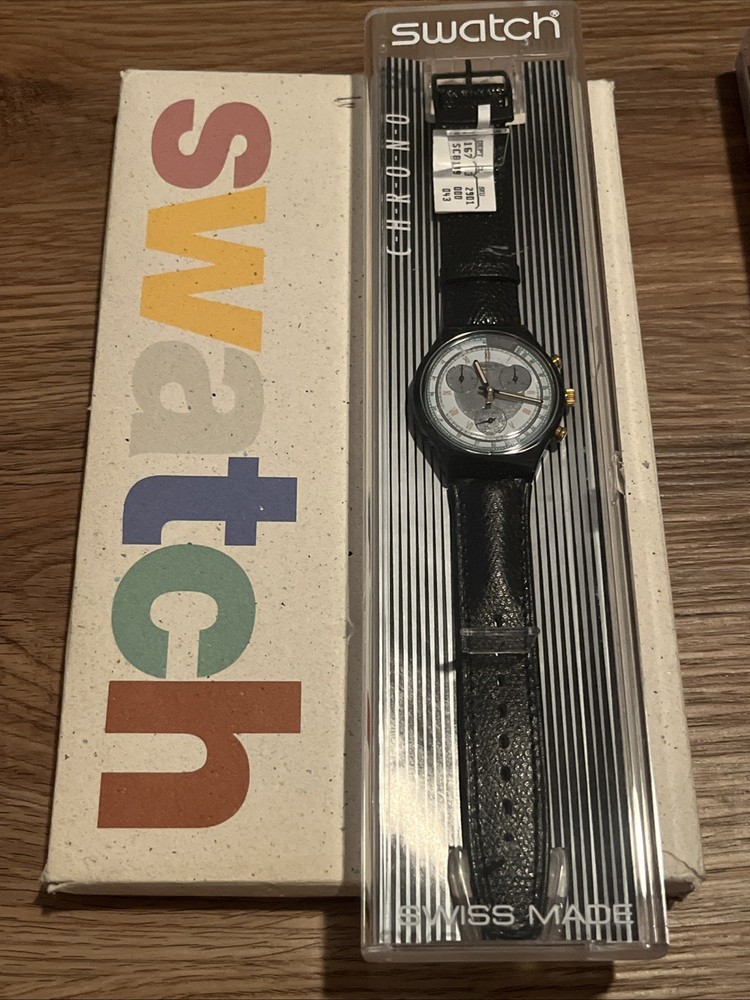 s488 SWATCH CHRONO 1992 – SCB109 – COLOSSAL – New Old Stock In Box