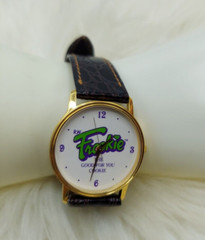VINTAGE 1980’S R.W. FROOKIE THE GOOD FOR YOU COOKIE GOLD TONE WATCH~UNTESTED