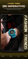 SANDA Men Outdoor Sports Watch Waterproof LED Analog Digital Show Multifunction