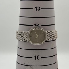 Cyma Ladies Quartz Wristwatch Silver Stone Bracelet Japan New Battery 073021