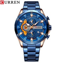 CURREN Men’s Multifunction Chronograph Calendar Luminous Waterproof Quartz Watch