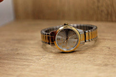 Caravelle Women’s Traditional Quartz Two Tone Steel Watch 24mm 45L177 New Bat