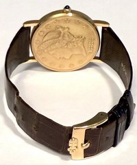 CORUM $20 Double Eagle Coin| 18K Gold 35mm Case | Swiss ETA Automatic Watch_RARE
