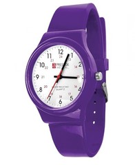 Prestige Medical student scrub watch water-resistant plastic strap -Purple