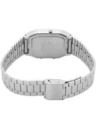 Casio AQ-230A-1D Vintage Ana Digi Retro Stainless Steel Watch Alarm Chronograph