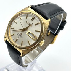 [Slightly flawed] Seiko automatic watch, 23 jewels, day-date, new strap, men'