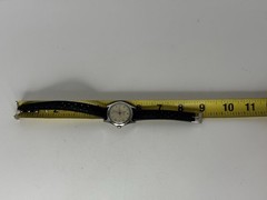 Vintage Baldwin Swiss Mechanical Military-Style Watch 17 Jewels #2055 31mm 8.5”