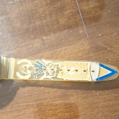 Swatch Centennial Quartz Chronograph 39mm 200m Clear Case Gold/Blue Strap