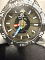 Invicta Subaqua 69448 Men’s Watch 44mm Translucent Clear Case White Silicone New
