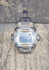 Casio Baby-G Watch Digital Chronograph WT Timer BG-169R SmokeGray Resin NEW BATT