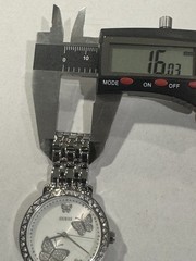 Guess Women’s Watch Butterfly Stainless Steel Silver G86013L