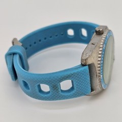 Avenue Women’s Watch 38MM Green Dial Blue Plastic Bands New Battery