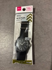 Daiso Japan Military Watch Black Japanese Mili Watch analog Brand new