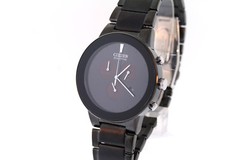 Men’s Citizen AT2245-57E Eco-Drive Axiom Black Stainless Steel Chronograph Watch