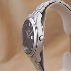 Seiko 5 Automatic 7S26 0080 Black Silver Day Date 35.5mm Made in1998 From Japan