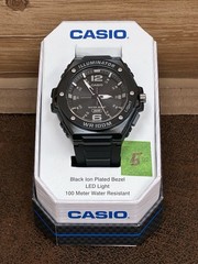 Casio MWA100HB-1A Mens Watch Black Ion Plated Bezel LED Light WR 100M New-005