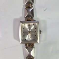 Adele Ultra Quartz Square Watch TESTED & WORKS Japan Movt Fold Over Clasp Band