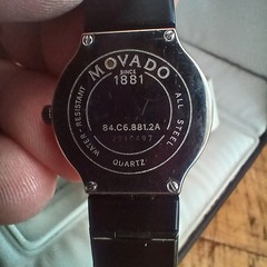 Movado Museum Watch Womens 22mm Black Dial Black Tone Round 84.C6.881.2A