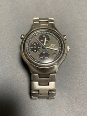 RARE Vintage Seiko Honda F1 Grand-Prix Chronograph Bullhead Watch YM57-6A20