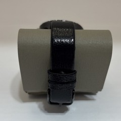 FOSSIL BQ3427 Black IP Stainless Steel Crystal Dial PU Strap Watch Tested