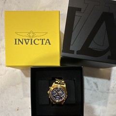 Invicta Speedway Men’s Watch – 39.5mm, Quartz Chronograph, 200m Gold Blue