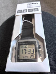 CASIO W-221H-1AJF Japan Mens Digital Watch Black Resin Chronograph Alarm Timer