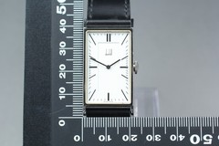 Vintage [N MINT] Dunhill Wafer 8036 Rectangle Quartz 22mm Men’s Swiss Made Watch