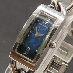 2000s N MINT STAR JEWELRY Bracelet Roman Opal Blue Qz 15mm Womens Watch JAPAN