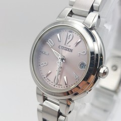 Citizen XC Eco-Drive XCB38-9135 H058-T016545 Solar Radio Pink Dial Watch In hand