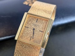 Patek Philippe Vintage 18K Yellow Gold Bracelet Watch 3491 Box Service Papers