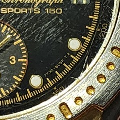 Vintage Seiko Sports 150 Alarm Chronograph 7T32-F020 / SDW202 Two Tone – Works!)