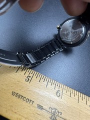 VTG Seiko SQ Sports 150 PVD Black/Gold 7N3692 women’s quartz wristwatch